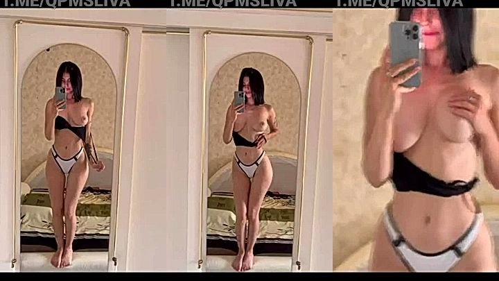 Irena Ortega watching her Big Tits on mobile leaked