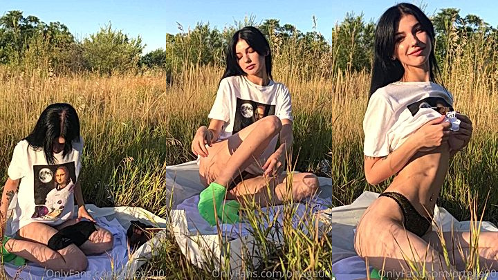Irena Ortega showing her Big Tits in forest area leaked