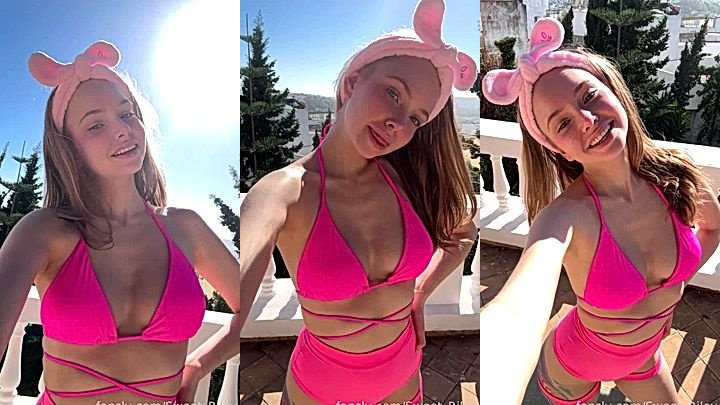 Russian babe Baby Riley hot tempting outdoor video clip