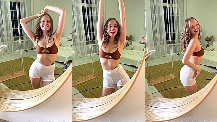 Russian Baby Riley hot tempting bedroom video clip