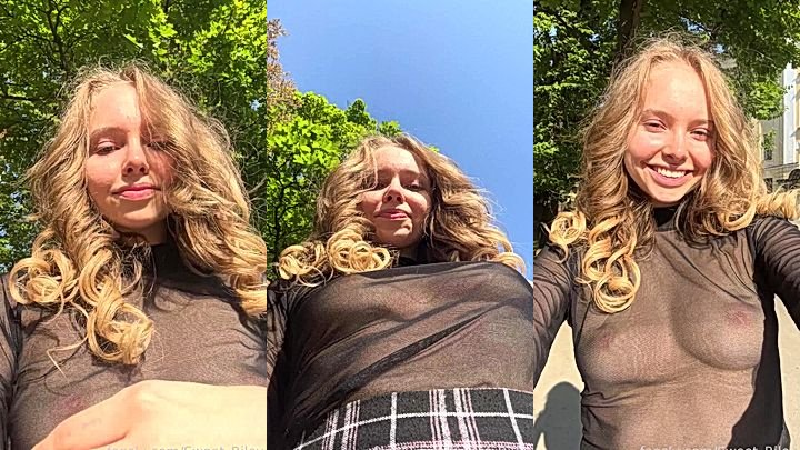 Baby Riley hot tempting outdoor video clip