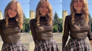 Baby Riley outdoor tempting hot video clip
