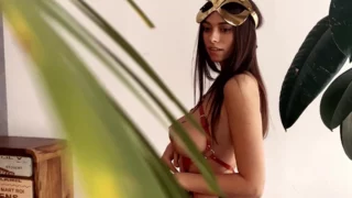 sexy nasty onlyfans model Cristy Ren shows her big tits and squeeze his tits hard