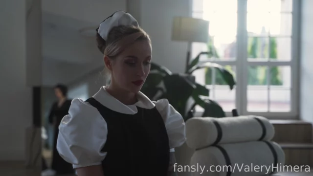 sexy OF maid Lera Himera getting spanked by her mistress and she likes it