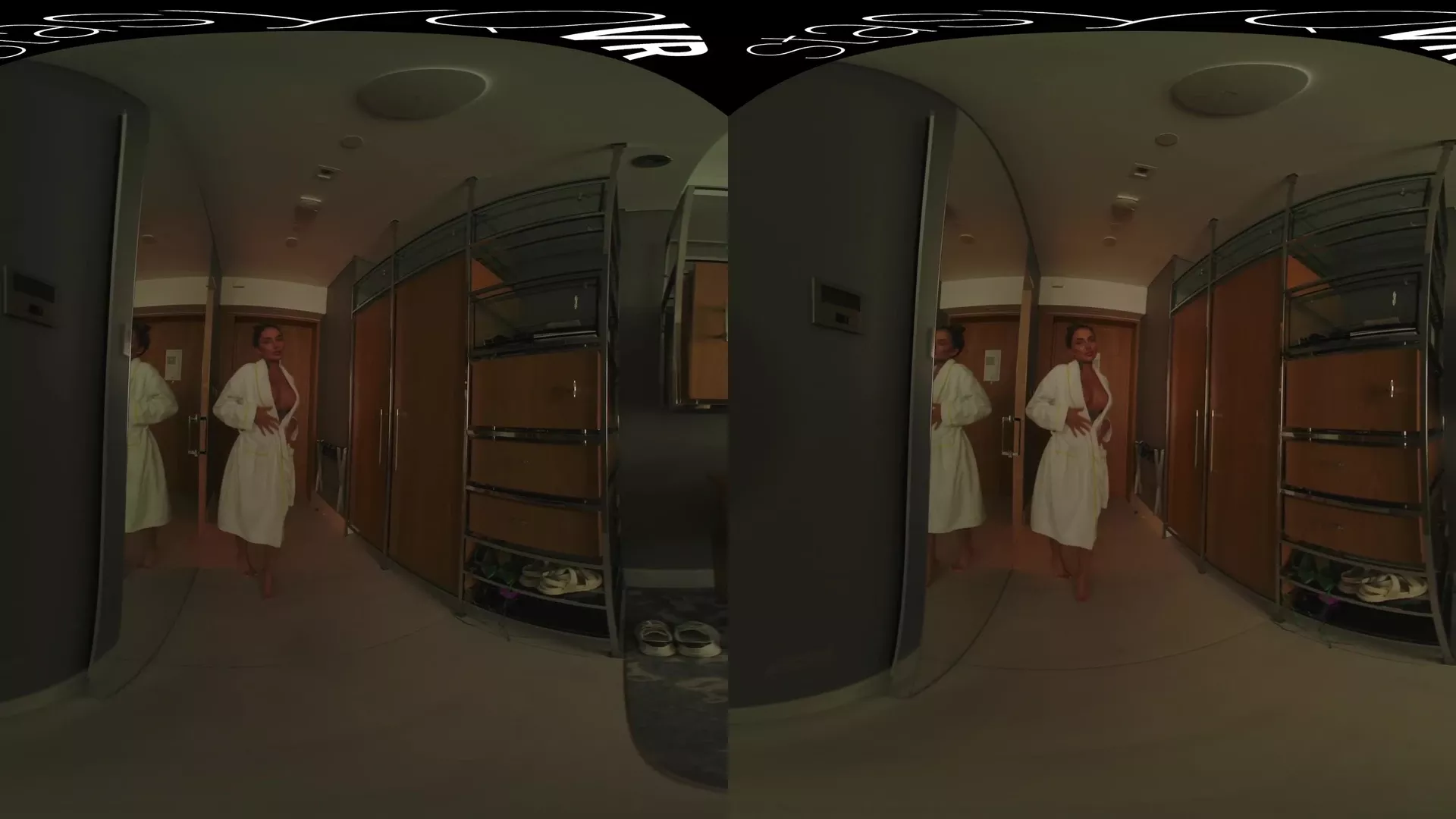 Nessa Orlova in her robe takes it off to show off her body leaked video