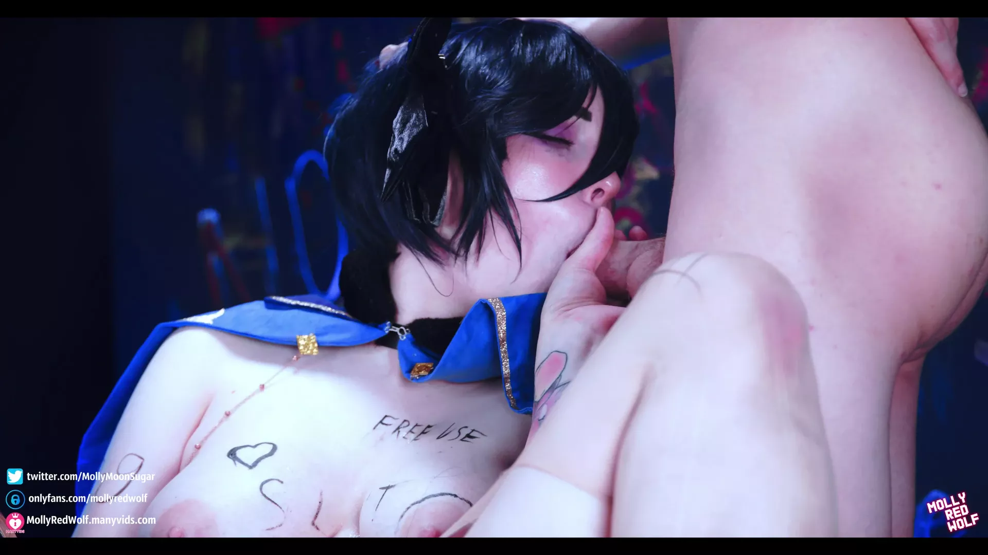 horny bitch MollyRedWolf gagged , fucked deep till she couldnt walk onlyfans leak sex