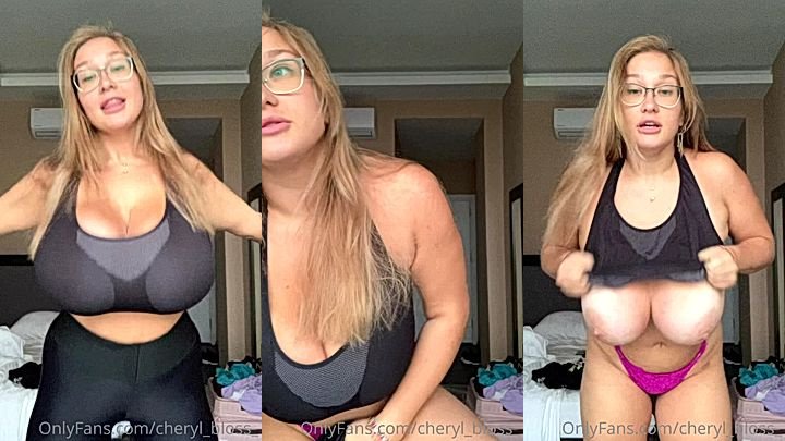big sexy hot chcik Cheryl Blossom took off her top and flaunt her gigantic boobs hard like a slut