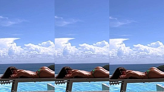 busty onlyfans model Aliya Kiss lays down outside and shows her big ass leaked onlyfans