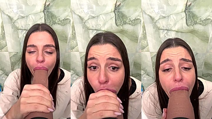 Sonya Jess blowjob on a plastic dick onlyfans leak