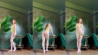 naughty onlyfans model Emily Bloom takes of her lingerie and…….her big booty