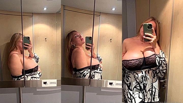 hot model Cheryl Blossom shake her big tits hard in this teasing video, leaked video