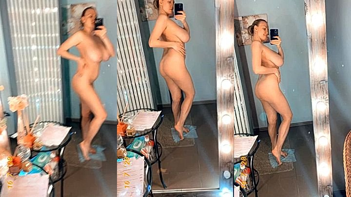 nasty sexy hot russian bad babe Sigal Acon made a mirror video flaunting her sexy curves, leaked video