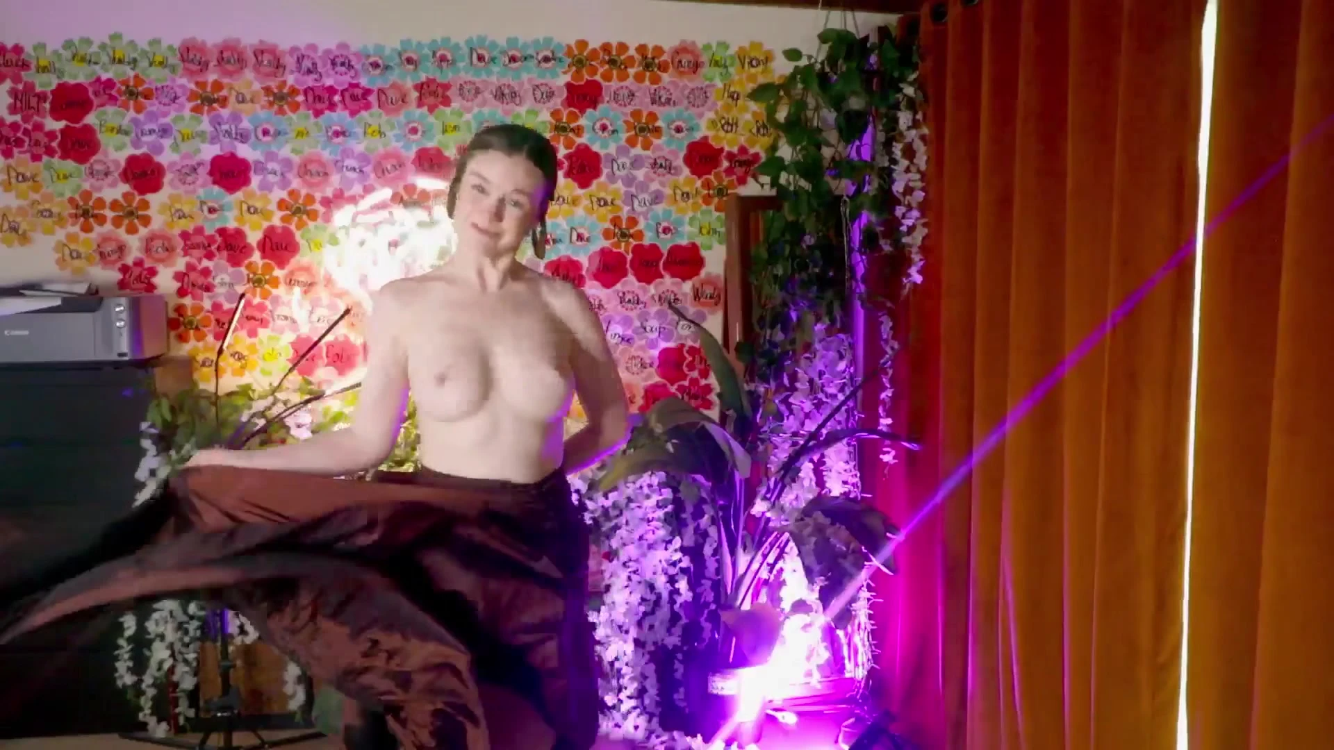 cute onlyfans ukrainian babe Emily Bloom dance and shows her big asss and huge tits