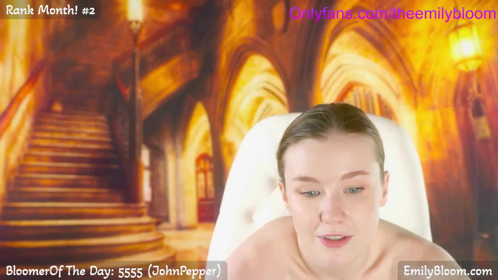 red hair onlyfans model Emily Bloom undress and shows her big ass and huge tits