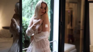 sexy onlyfans model Ekaterina Enokaeva undress and lays on bed and shows her big ass and tits